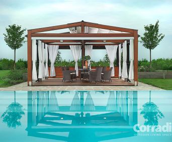 Guadalajara Ventanas pergotenda en piscina 
